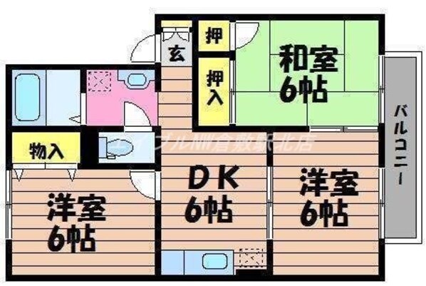 ファミーユ新町の物件間取画像